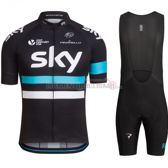 Abbigliamento Ciclismo Sky 2016 nero e blu